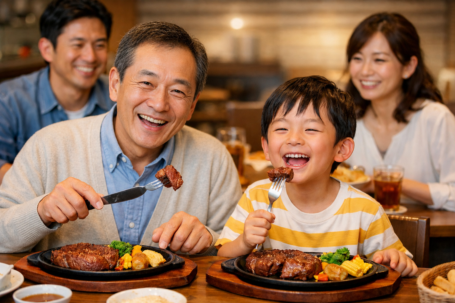 入れ歯が合わない75歳の男性がもう一度孫と一緒にステーキを食べられるように、入れ歯の専門医ができること｜さいたま市歯科医師監修